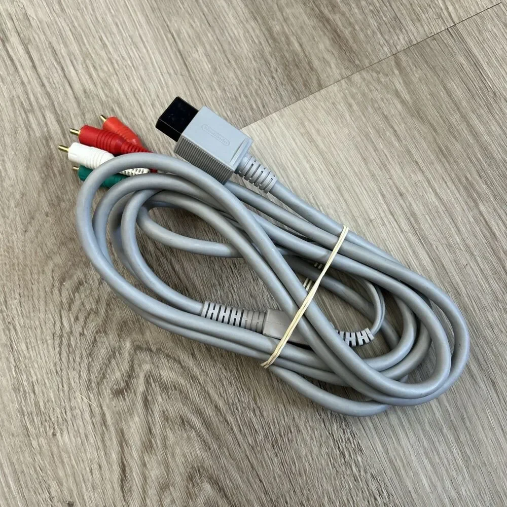 Nintendo Wii RVL-011 OEM HD Component Video Cable Genuine Authentic Tested Works